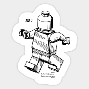 Lego Minifigure Patent Print Sticker